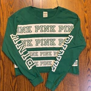 VS PINK Cropped Top - Green